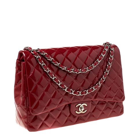 chanel big bag leatcher|Chanel maxi bags.